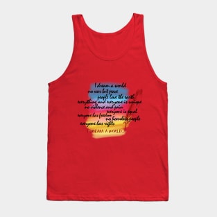 I dream a world Tank Top